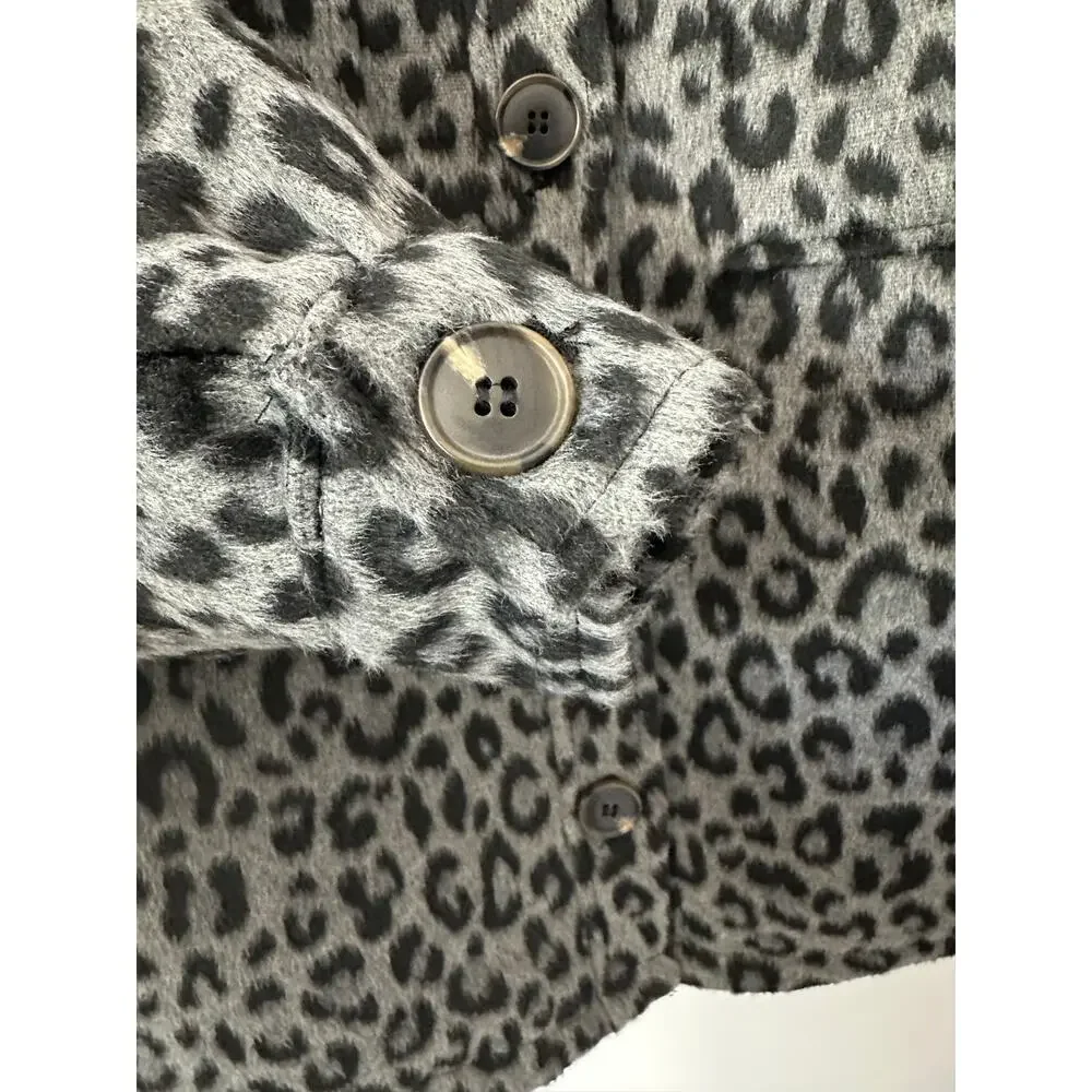 Zara Leopard Fleece  Shacket Jacket size 13-14 (girls)